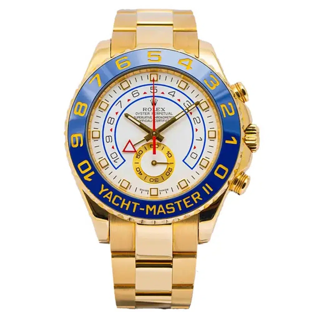 Rolex Yacht-Master II 44mm 116688 Yellow Gold with White Dial Watch