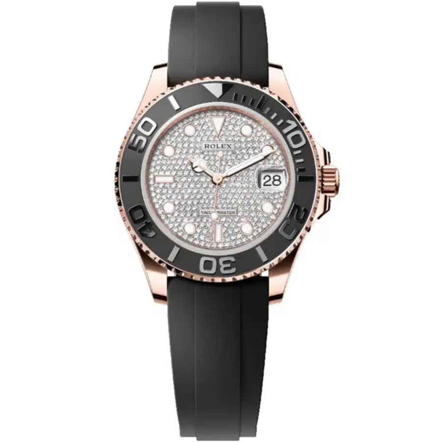 Rolex Yacht-Master 268655-0019 Rose Gold with Pave Diamond Dial