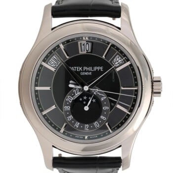 Patek Philippe Annual Calendar 5205G White Gold With Black Alligator Watch