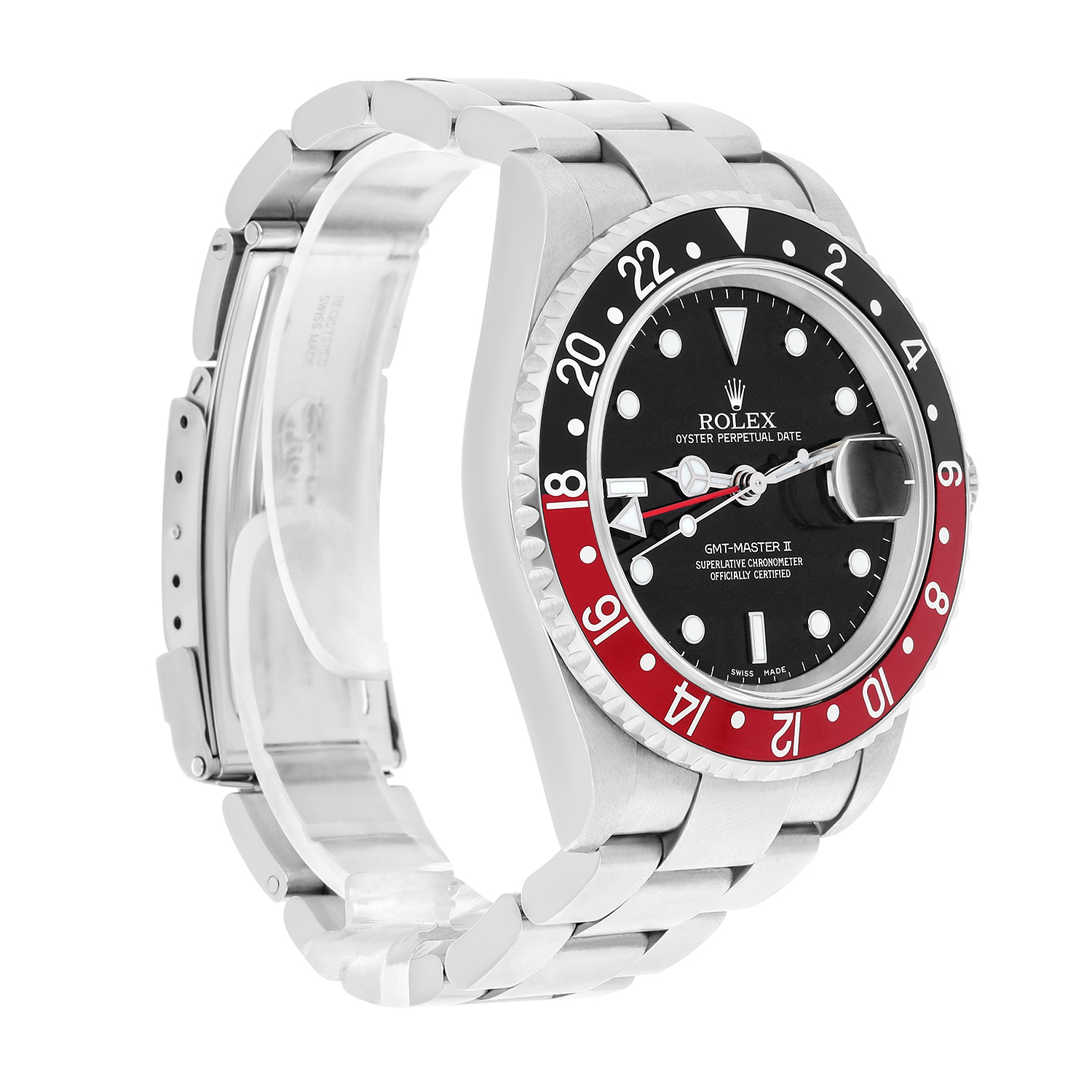 Rolex Gmt-Master II 16710 Coke Black/Red Bezel Steel Watch Box/Papers 2006