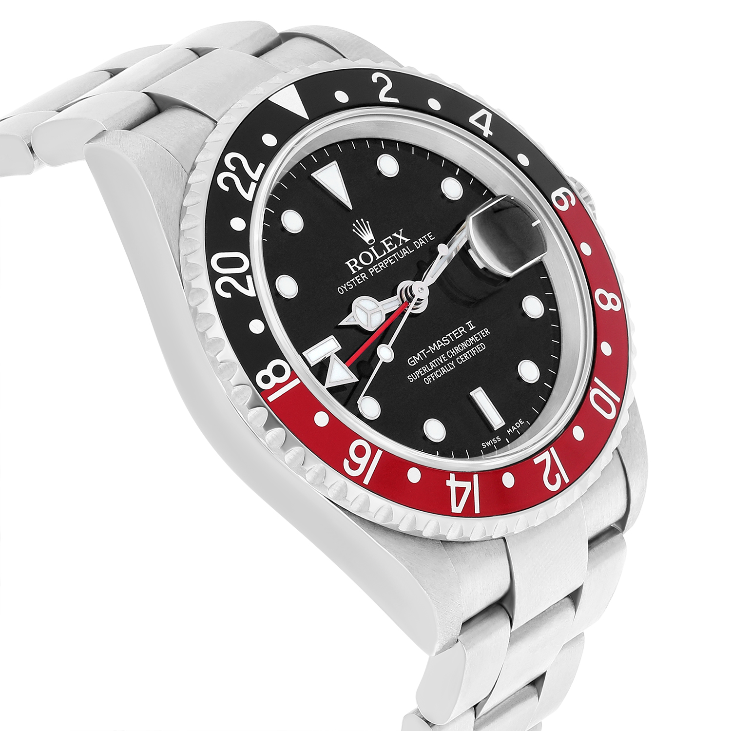 Rolex Gmt-Master II 16710 Coke Black/Red Bezel Steel Watch Box/Papers 2006