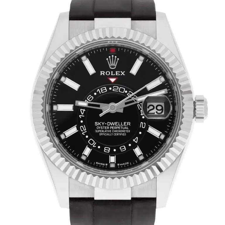 Rolex Sky-Dweller 336239 42mm Black Dial Oysterflex Rubber Band Unworn 2024