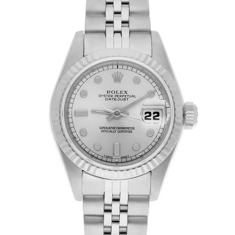 Rolex Lady-Datejust 26mm 69174 Stainless Steel with Silver Dial and Jubilee Bracelet – image 2