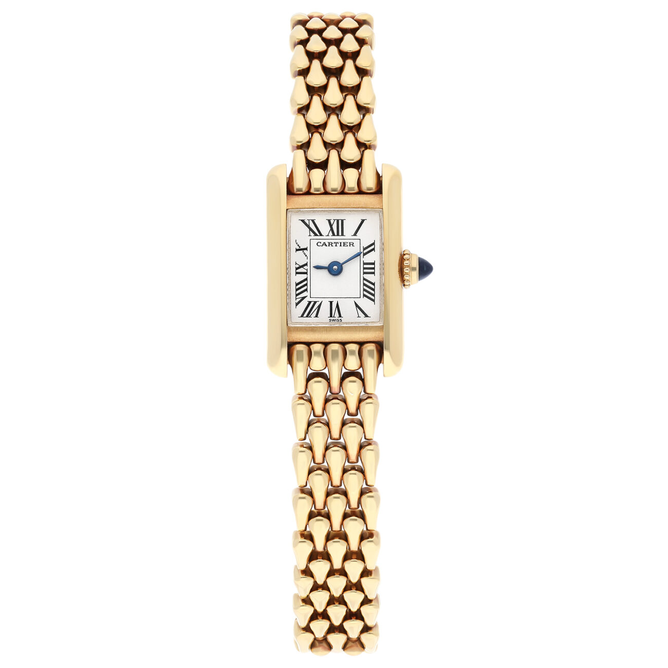 Cartier Tank Louis Mini Yellow Gold W15006K3 Quartz Rare Ladies Watch
