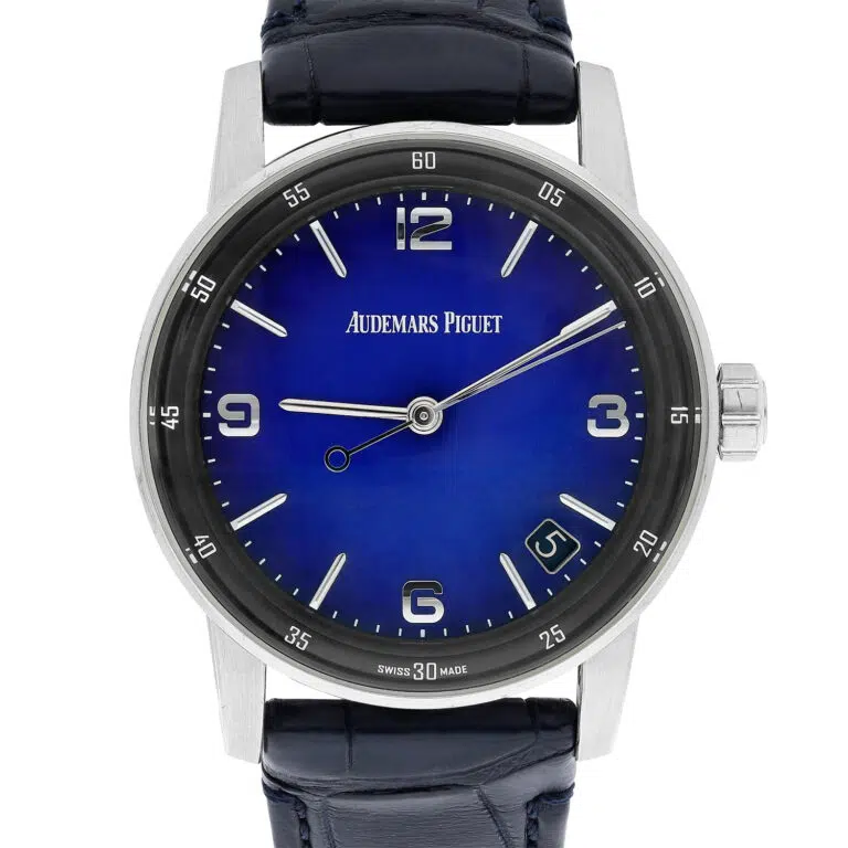 Audemars Piguet - Code 11.59 - 15210BC.OO.A321CR.99 Self-Winding 'Bolshoi' White Gold Smoked Blue Dial Limited Edition Watch – image 2