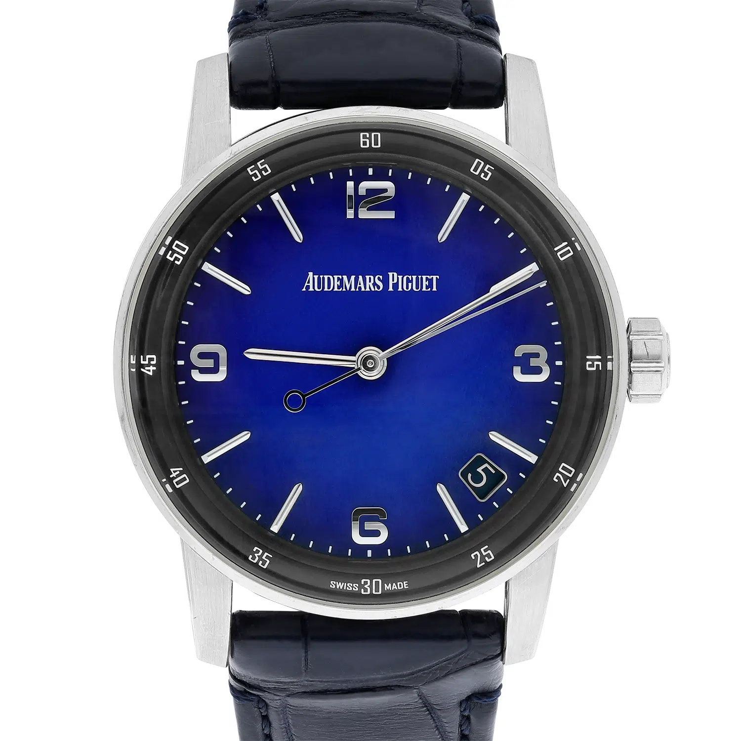 Audemars Piguet - Code 11.59 - 15210BC.OO.A321CR.99 Self-Winding 'Bolshoi' White Gold Smoked Blue Dial Limited Edition Watch – image 2
