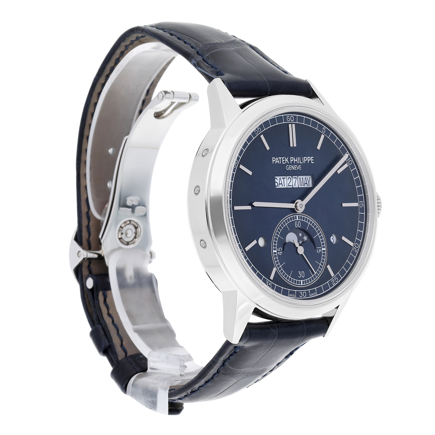 Patek Philippe 5236P Perpetual Calendar Grand Complications Blue Dial 41mm Platinum Timepiece - Image 3