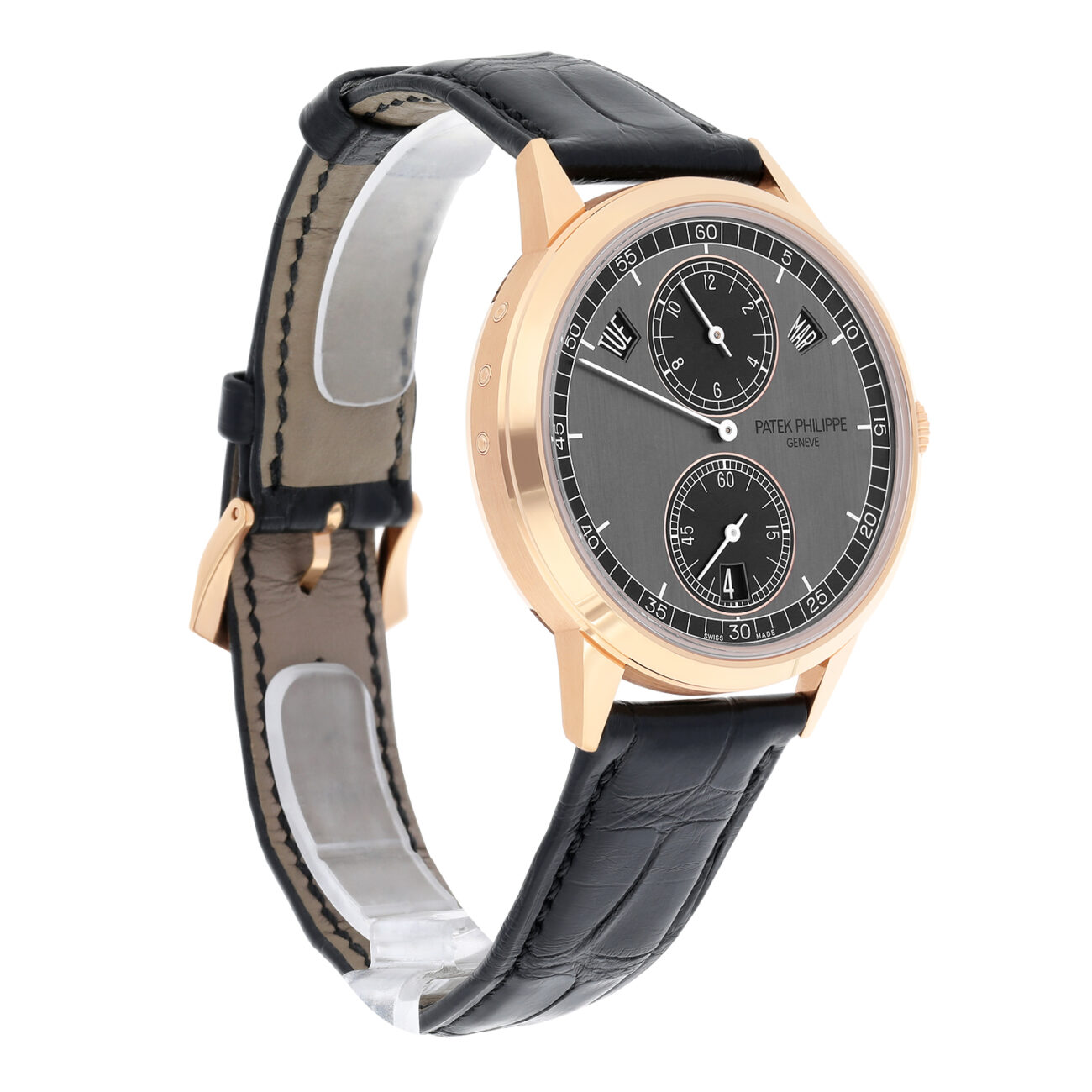 Patek Philippe 5235/50R-001 Annual Calendar Regulator 18k Rose Gold Grey Automatic Men Watch 2021