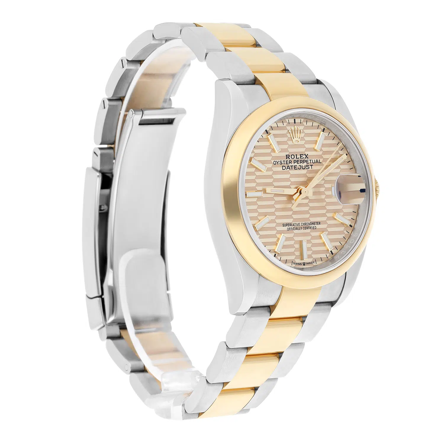 Rolex Datejust 36mm 126203-0040 Golden Motif Dial Oystersteel and Yellow Gold Bracelet - 2022 – image 3