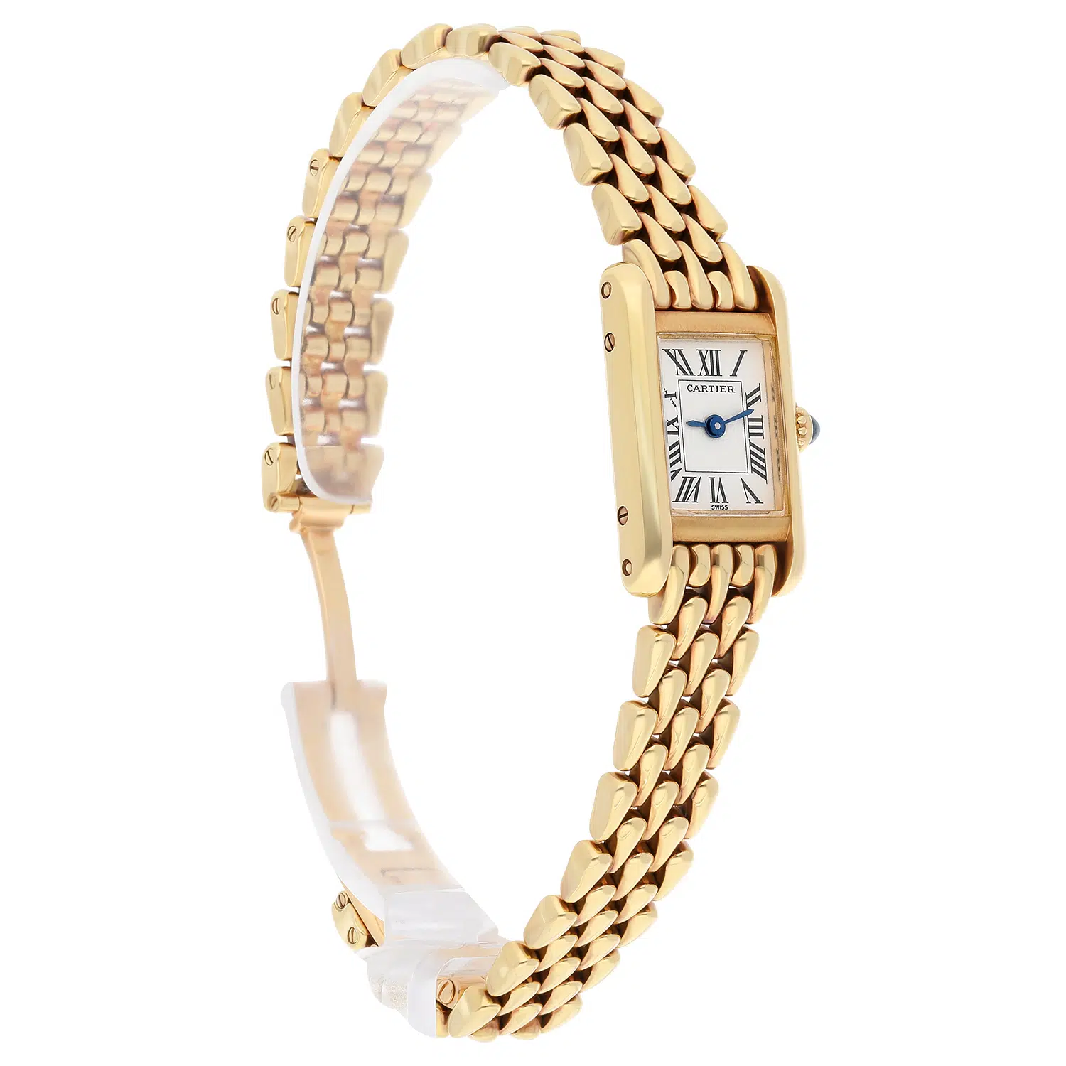 Cartier Tank Louis Mini Yellow Gold W15006K3 Quartz Rare Ladies Watch – image 3