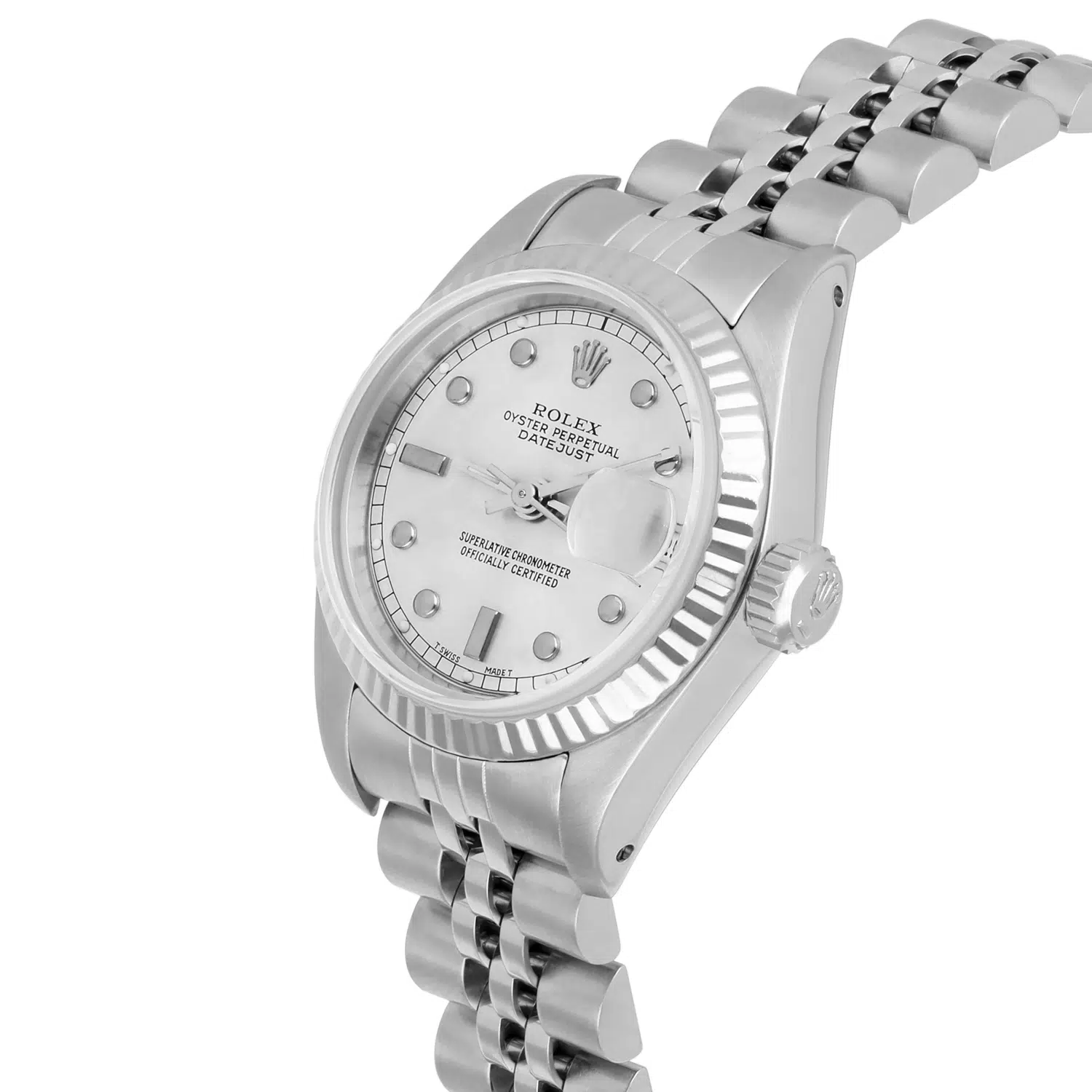 Rolex Lady-Datejust 26mm 69174 Stainless Steel with Silver Dial and Jubilee Bracelet – image 3