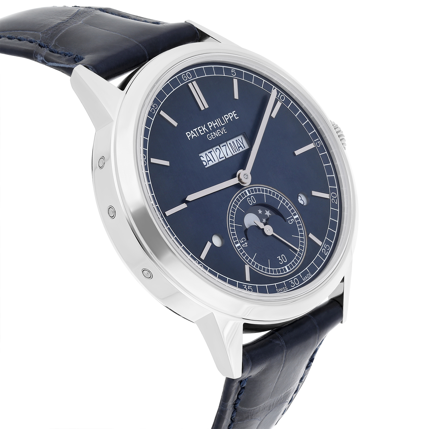Patek Philippe 5236P Perpetual Calendar Grand Complications Blue Dial 41mm Platinum Timepiece - Image 4