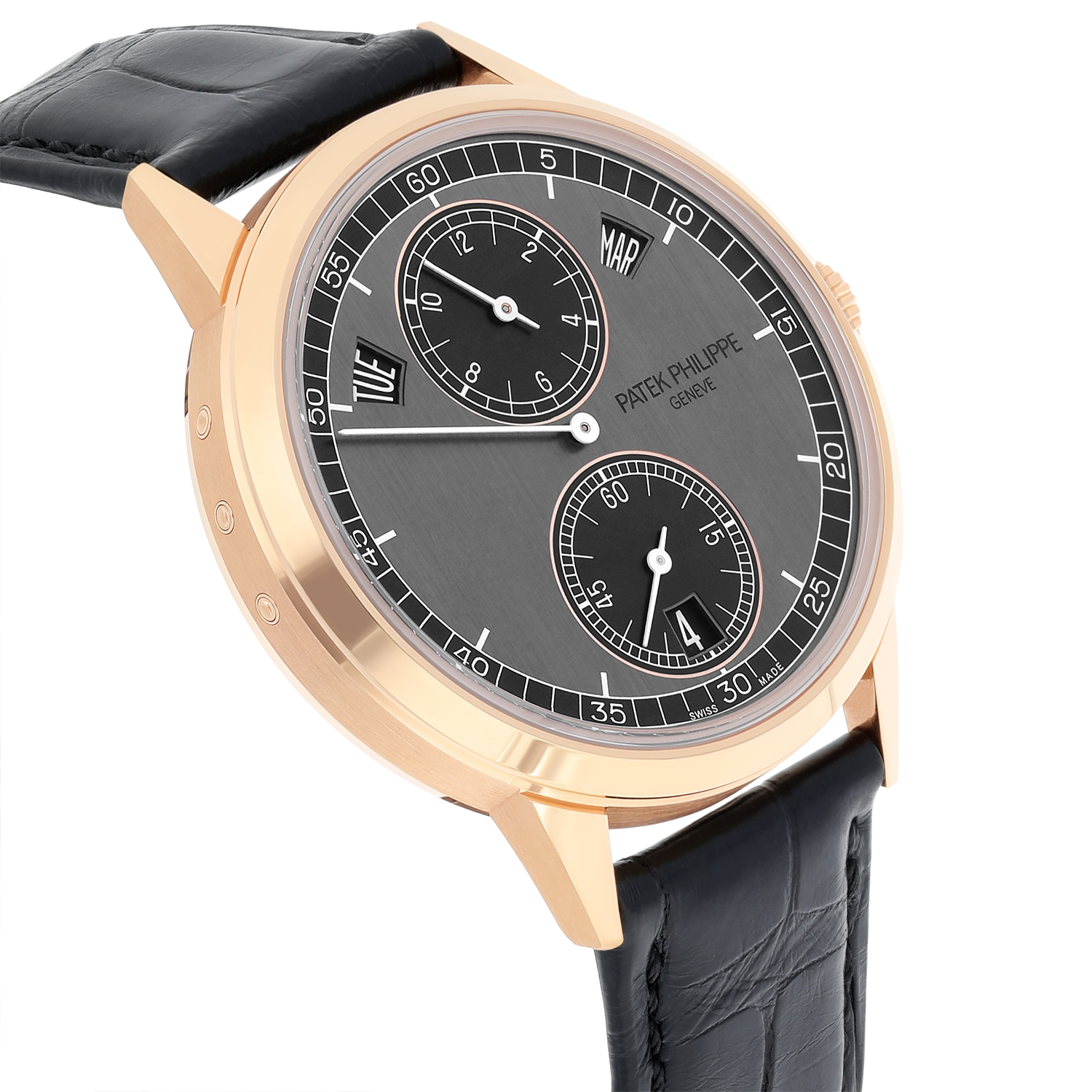 Patek Philippe 5235/50R-001 Annual Calendar Regulator 18k Rose Gold Grey Automatic Men Watch 2021 - Image 4