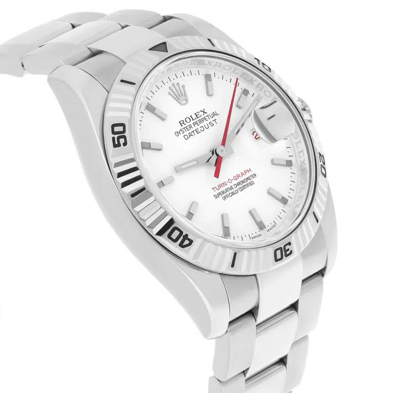 Rolex Datejust Turn-O-Graph 36mm White Dial Fluted Bezel Oyster Watch 116264 – image 4