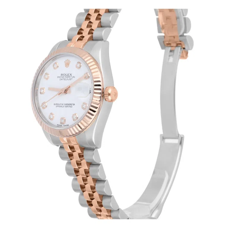 Rolex Datejust 31mm 178271 Two-Tone Steel and Rose Gold Diamond white Dial Watch with Jubilee Bracelet 2015 – image 3