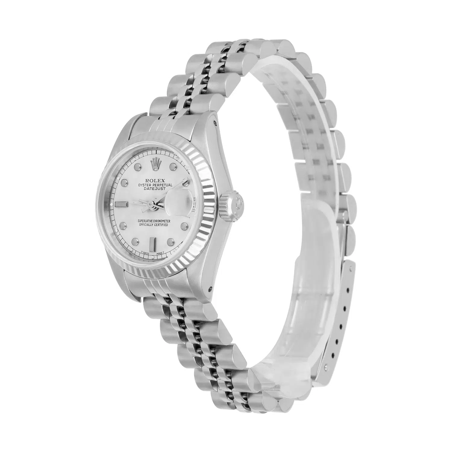 Rolex Lady-Datejust 26mm 69174 Stainless Steel with Silver Dial and Jubilee Bracelet – image 4