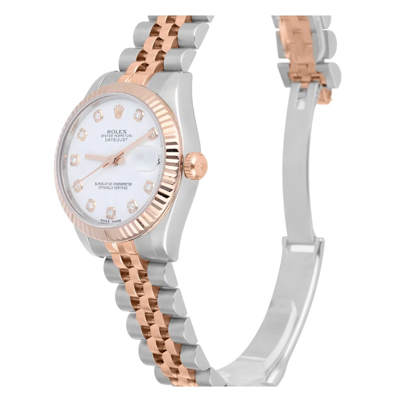 Rolex Datejust 31mm 178271 Two-Tone Steel and Rose Gold Diamond white Dial Watch with Jubilee Bracelet 2015 – image 3