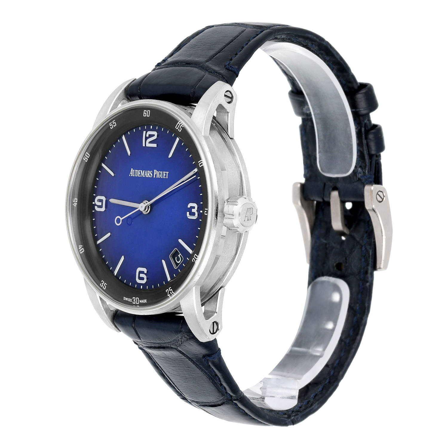 Audemars Piguet - Code 11.59 - 15210BC.OO.A321CR.99 Self-Winding 'Bolshoi' White Gold Smoked Blue Dial Limited Edition Watch - Image 5