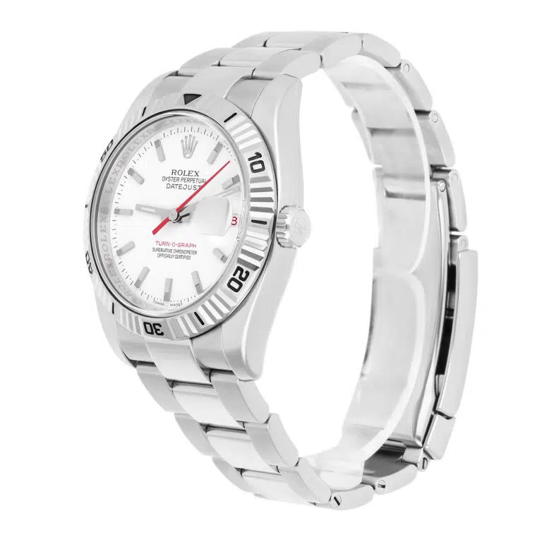 Rolex Datejust Turn-O-Graph 36mm White Dial Fluted Bezel Oyster Watch 116264 – image 5