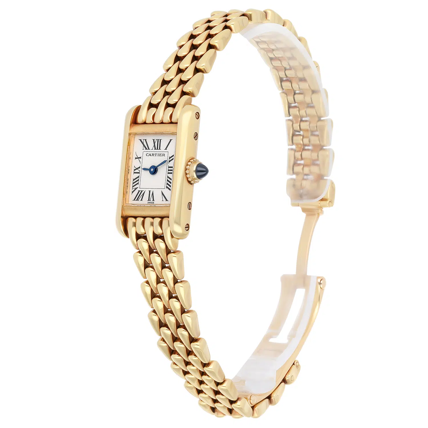 Cartier Tank Louis Mini Yellow Gold W15006K3 Quartz Rare Ladies Watch – image 5