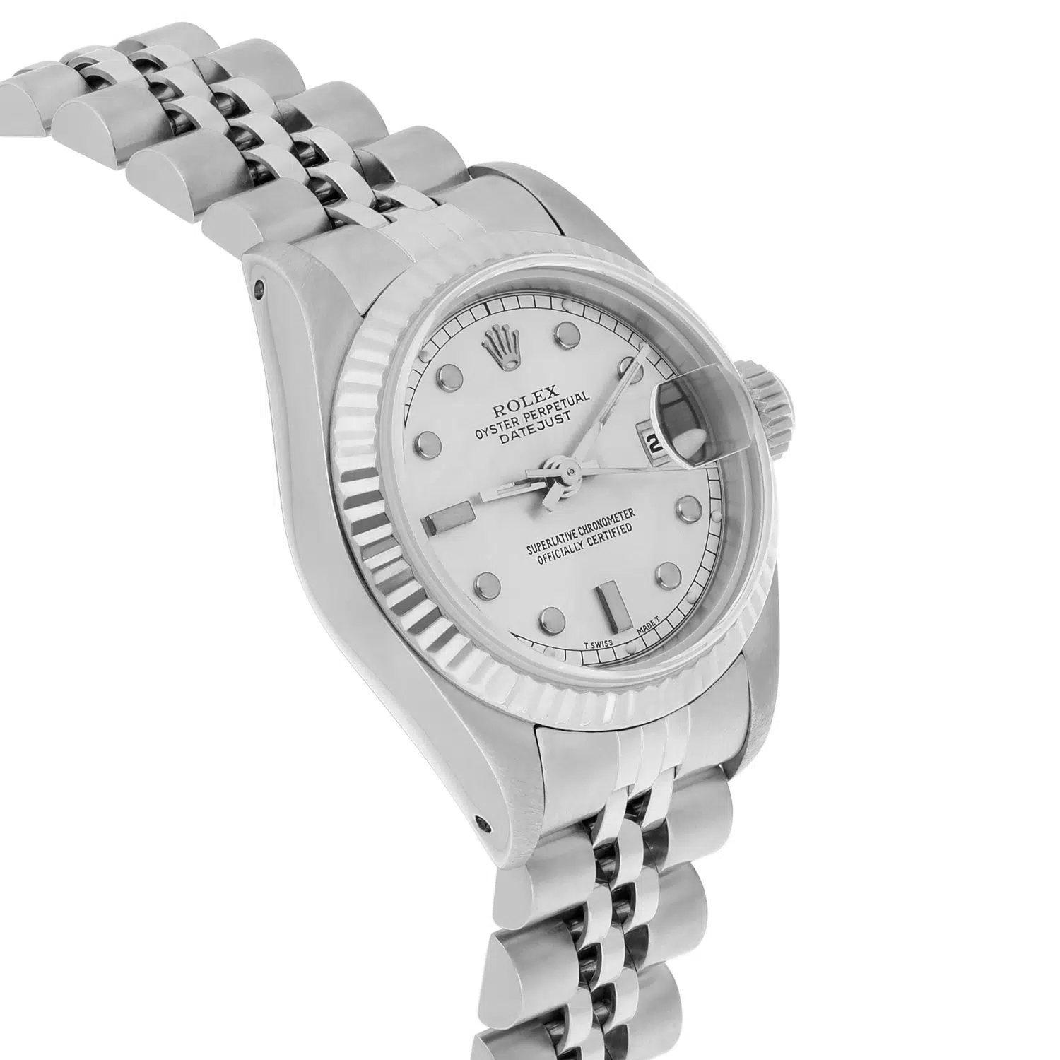 Rolex Lady-Datejust 26mm 69174 Stainless Steel with Silver Dial and Jubilee Bracelet – image 5