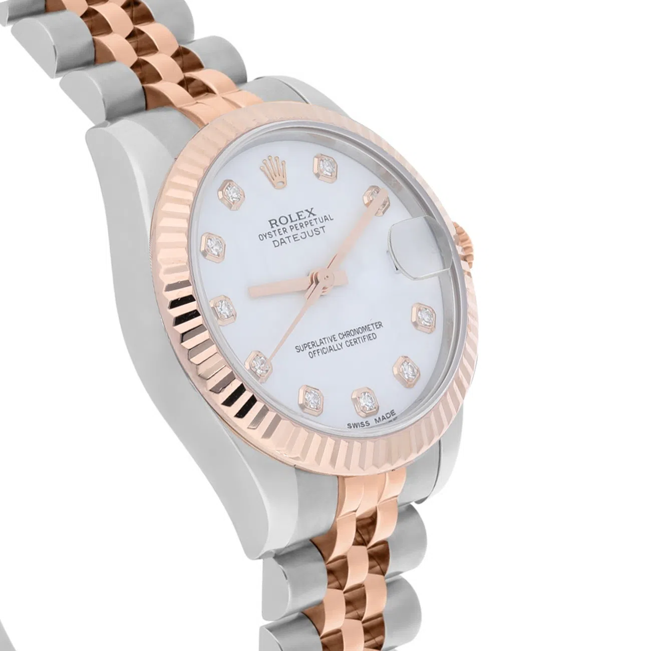 Rolex Datejust 31mm 178271 Two-Tone Steel and Rose Gold Diamond white Dial Watch with Jubilee Bracelet 2015 – image 6