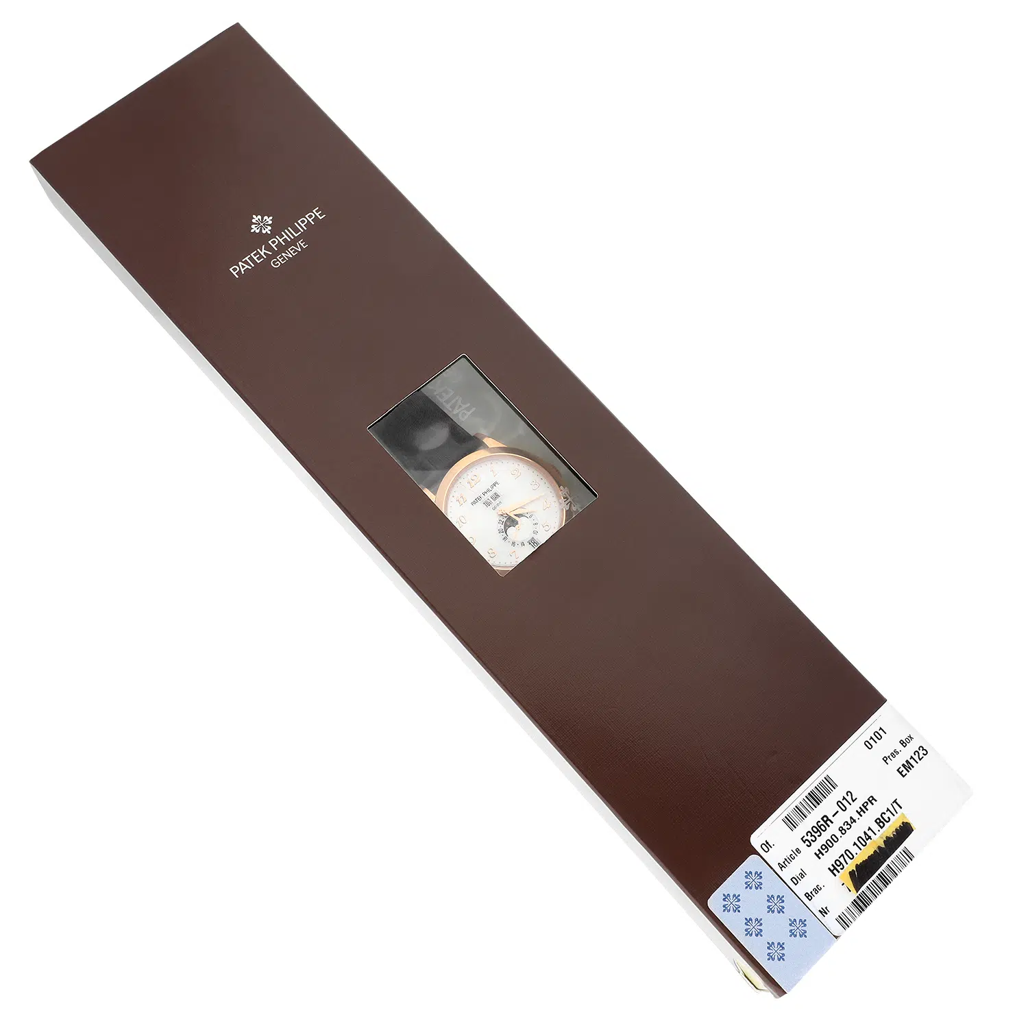 Patek Philippe Annual Calendar 5396R-012 rose gold watch, dial detail