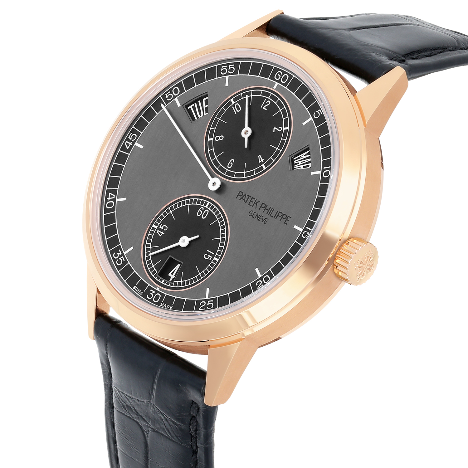 Patek Philippe 5235/50R-001 Annual Calendar Regulator 18k Rose Gold Grey Automatic Men Watch 2021 - Image 6