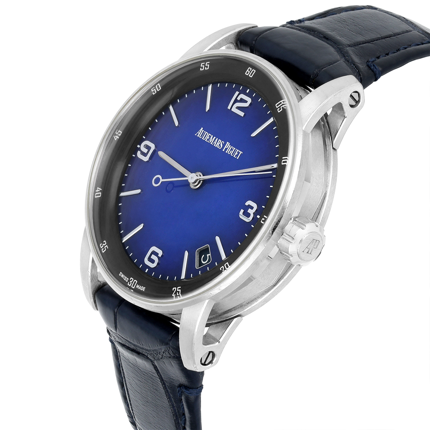 Audemars Piguet - Code 11.59 - 15210BC.OO.A321CR.99 Self-Winding 'Bolshoi' White Gold Smoked Blue Dial Limited Edition Watch - Image 6