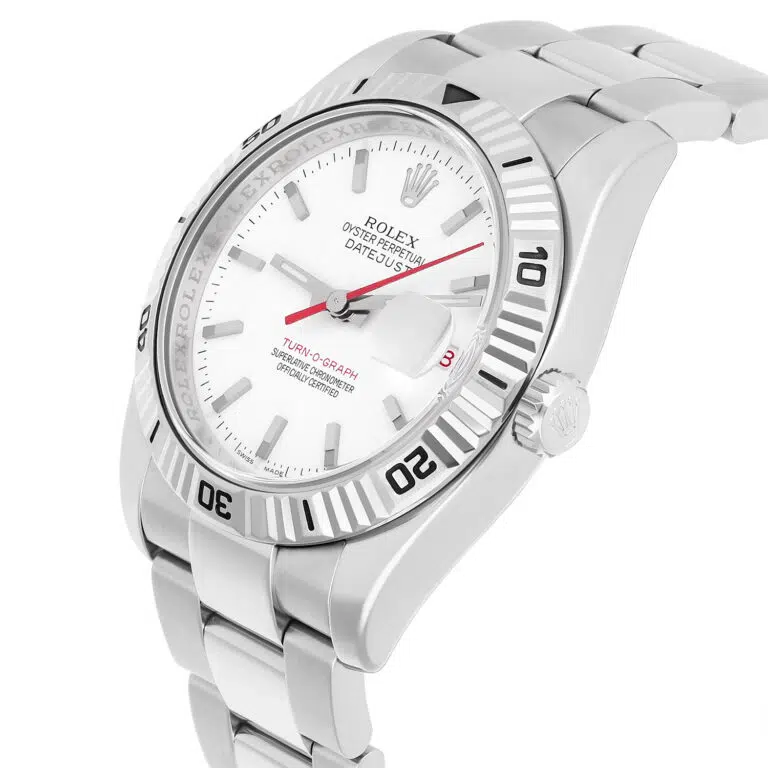 Rolex Datejust Turn-O-Graph 36mm White Dial Fluted Bezel Oyster Watch 116264 – image 6