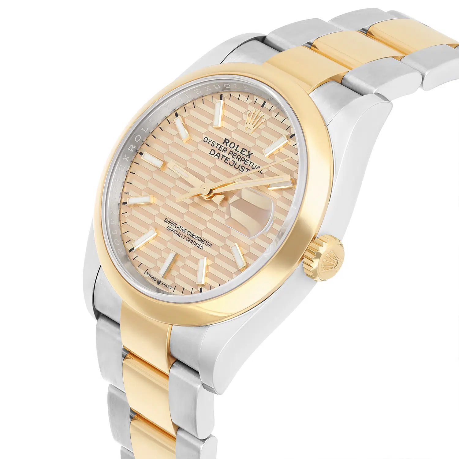 Rolex Datejust 36mm 126203-0040 Golden Motif Dial Oystersteel and Yellow Gold Bracelet - 2022 – image 6