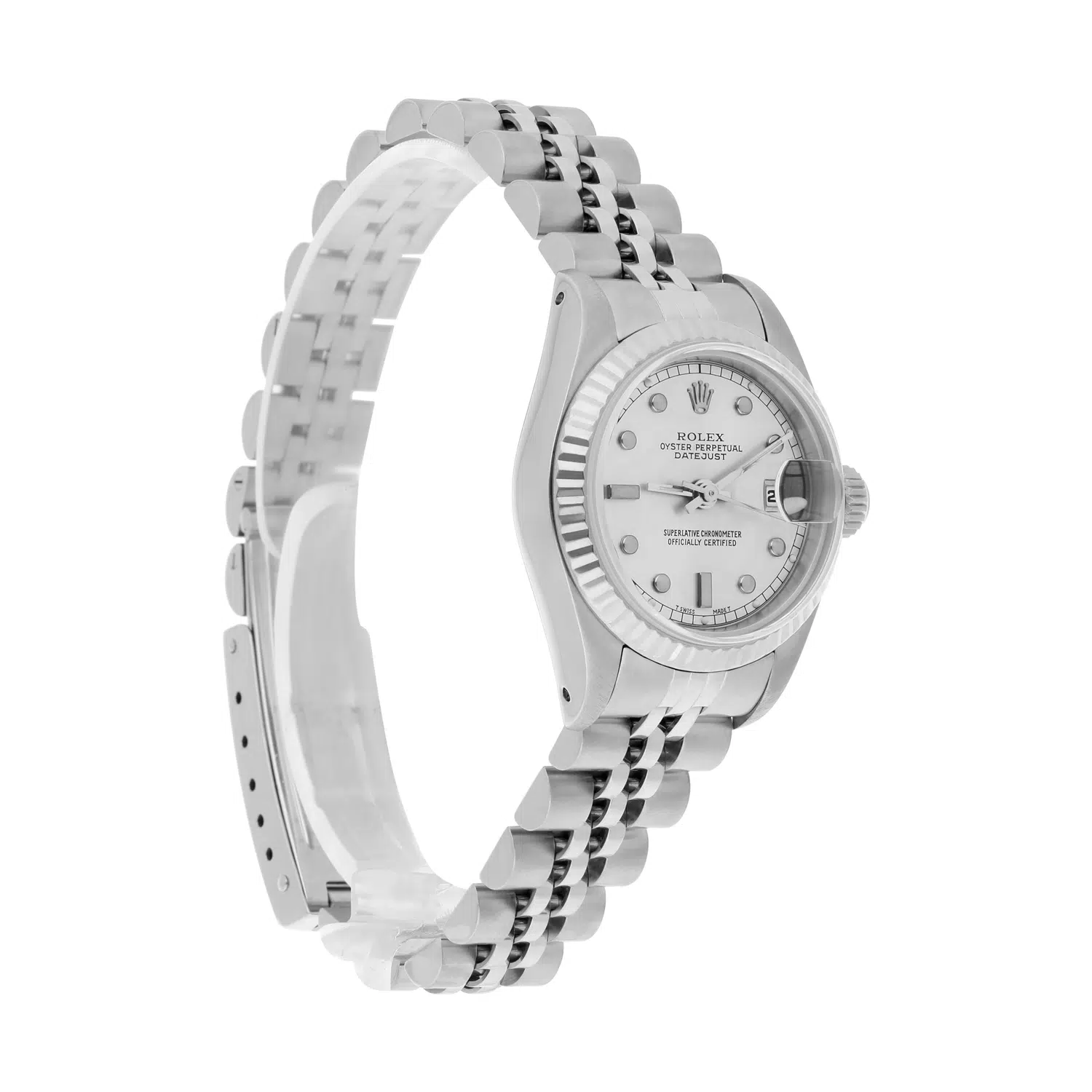 Rolex Lady-Datejust 26mm 69174 Stainless Steel with Silver Dial and Jubilee Bracelet – image 6