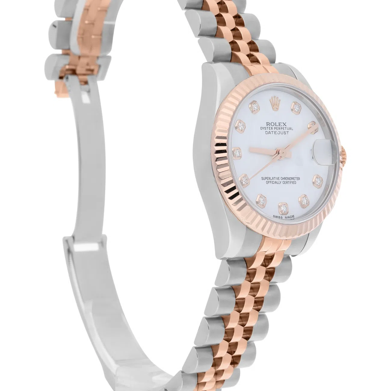 Rolex Datejust 31mm 178271 Two-Tone Steel and Rose Gold Diamond white Dial Watch with Jubilee Bracelet 2015 – image 5