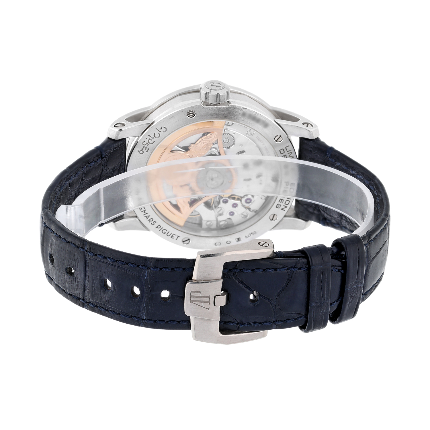 Audemars Piguet - Code 11.59 - 15210BC.OO.A321CR.99 Self-Winding 'Bolshoi' White Gold Smoked Blue Dial Limited Edition Watch - Image 7