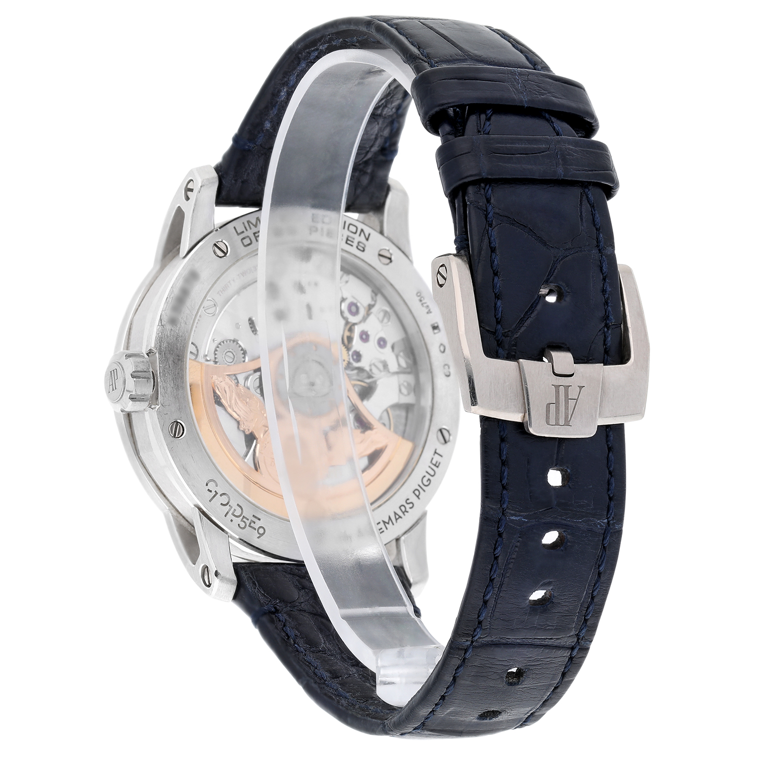 Audemars Piguet - Code 11.59 - 15210BC.OO.A321CR.99 Self-Winding 'Bolshoi' White Gold Smoked Blue Dial Limited Edition Watch - Image 8