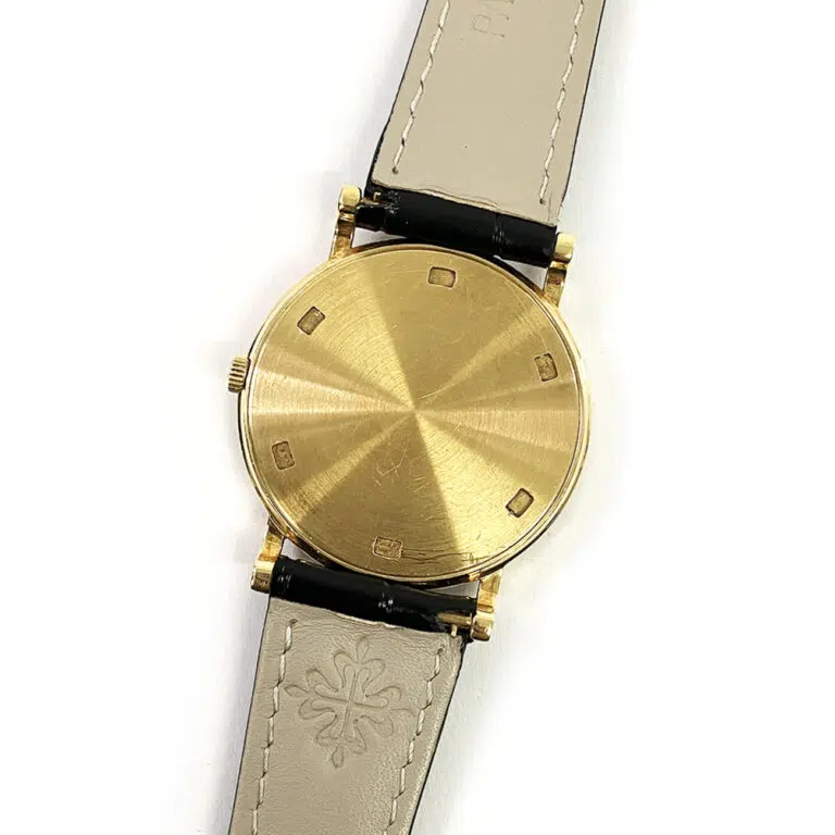 Patek Philippe Calatrava 3520DJ-001 33mm Yellow Gold With Black Leather Watch – image 6
