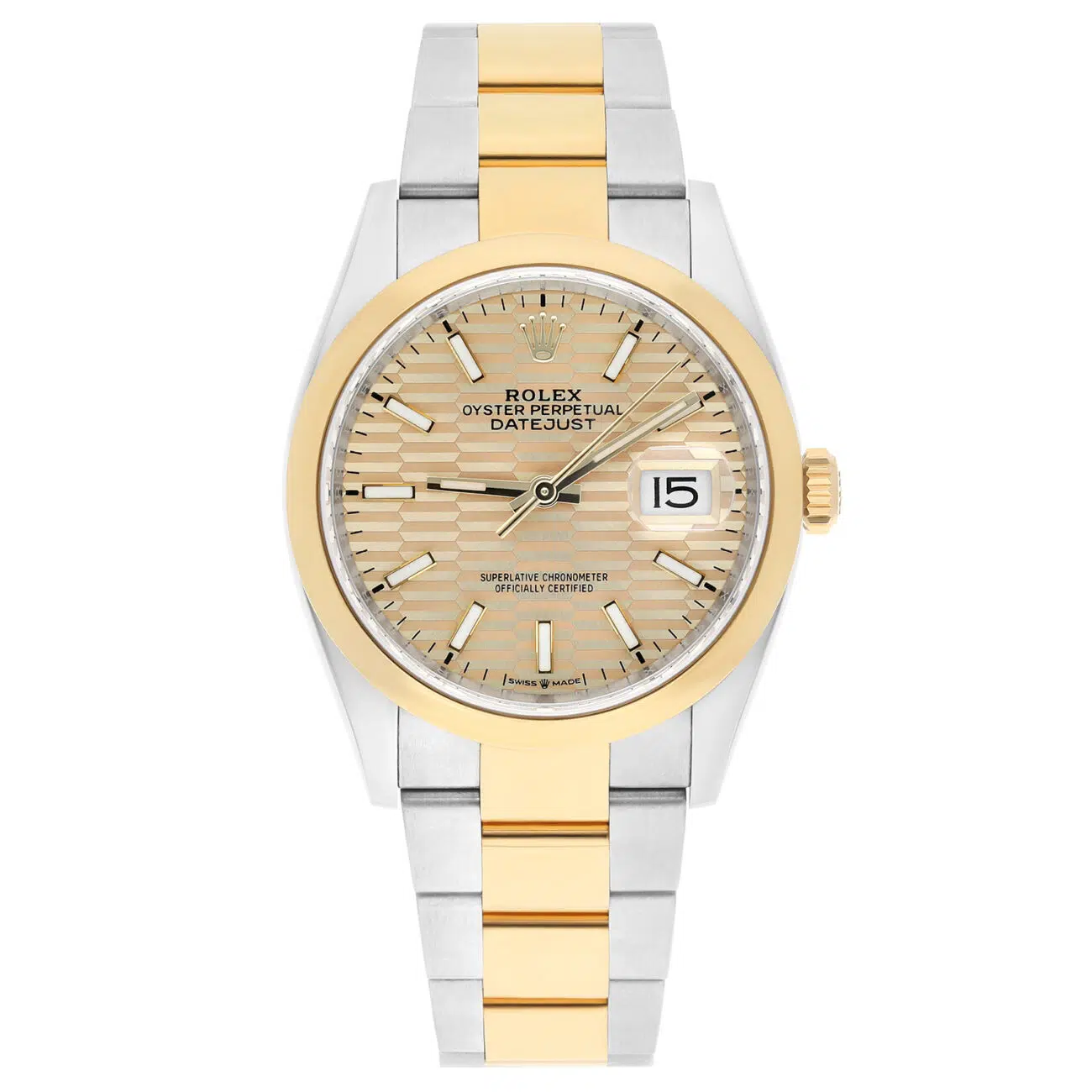 Rolex Datejust 36mm 126203-0040 Golden Motif Dial Oystersteel and Yellow Gold Bracelet - 2022