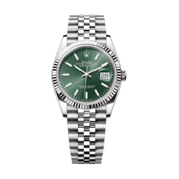 Rolex Datejust 36mm 126234-0051 Stainless Steel Mint Green Dial Jubilee Bracelet 2025
