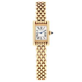 Cartier Tank Louis Mini Yellow Gold W15006K3 Quartz Rare Ladies Watch