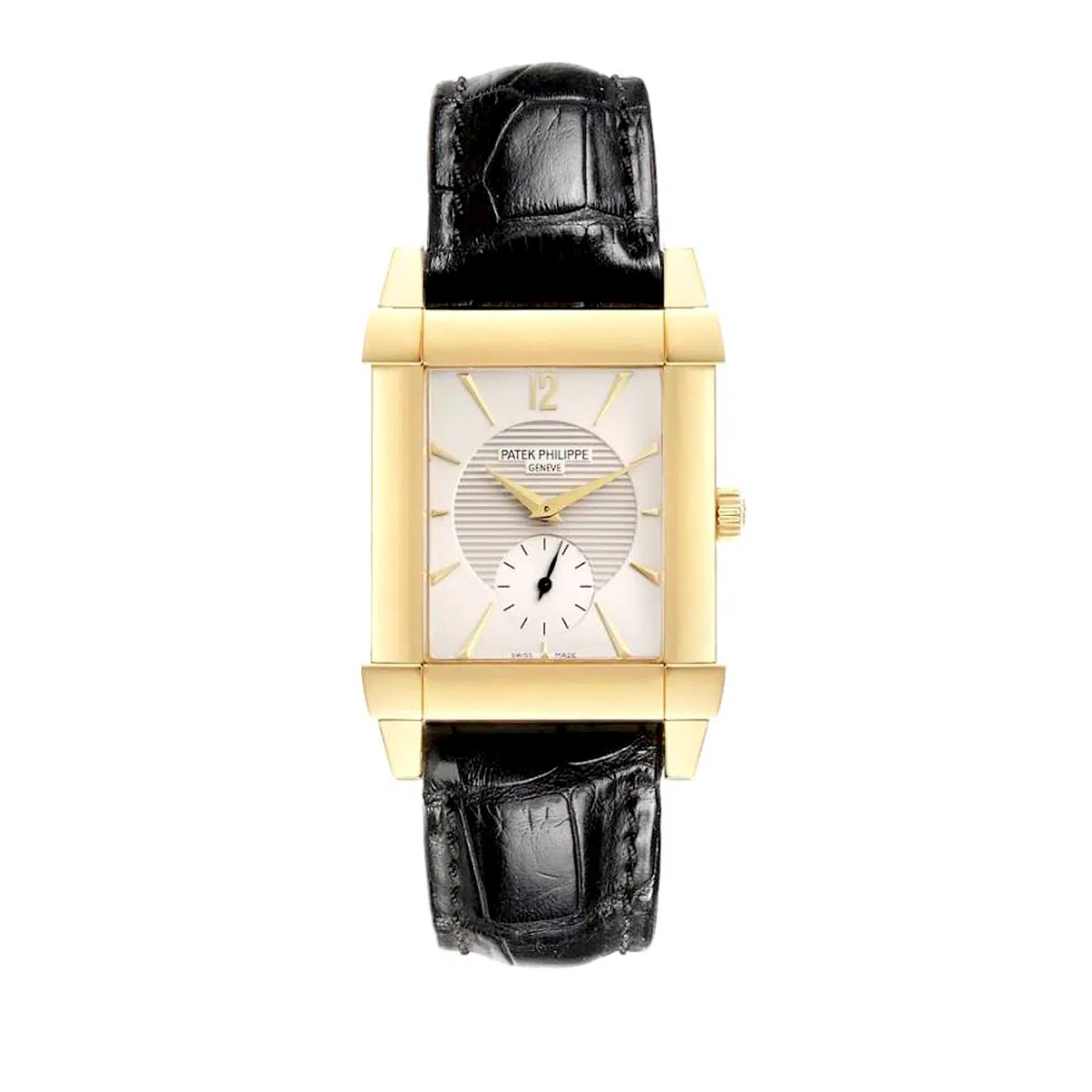 Patek Philippe Gondolo 5111J-001 Yellow Gold with Brown Alligator Leather Watch Grey Dial 2019 - Sealed