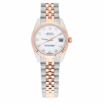 Rolex Datejust 31mm 178271 Two-Tone Steel and Rose Gold Diamond white Dial Watch with Jubilee Bracelet 2015