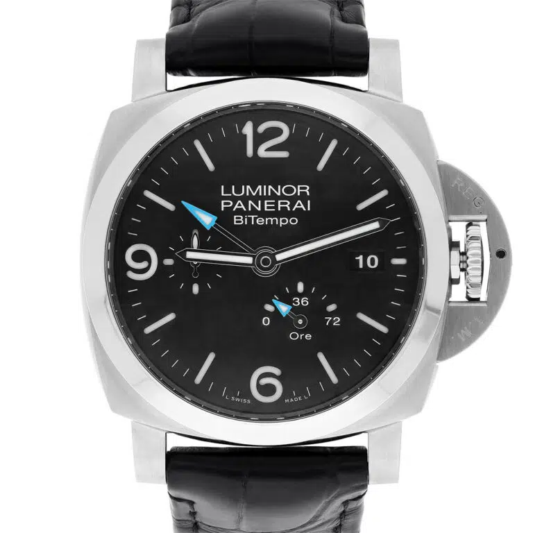 Panerai Radiomir PAM01360 Black Seal Date Stainless Steel With Black Leather Watch 2023 – image 2