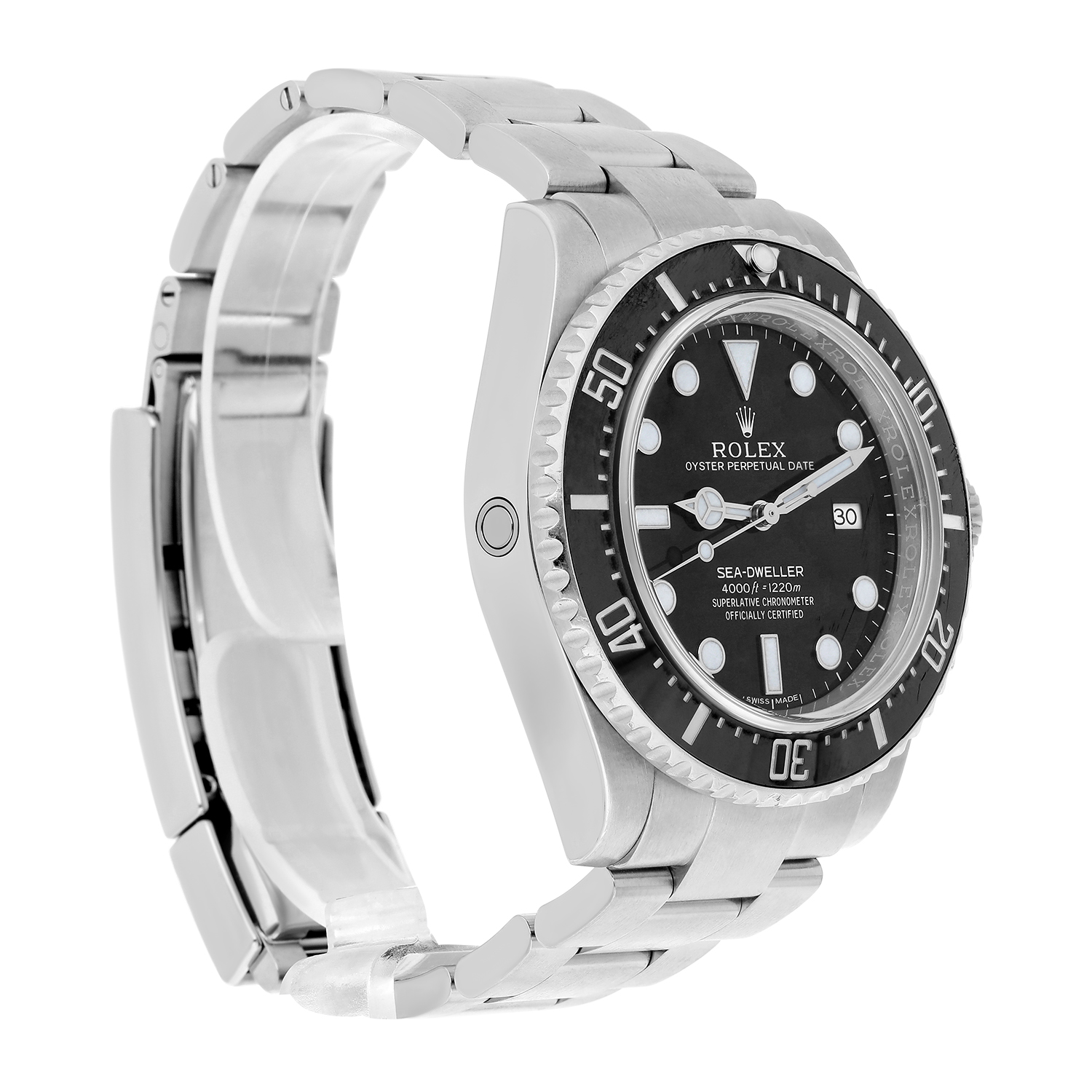 Rolex Sea-Dweller 40mm Oyster 4000 - 116600 Stainless Steel Watch Black Dial - Image 3