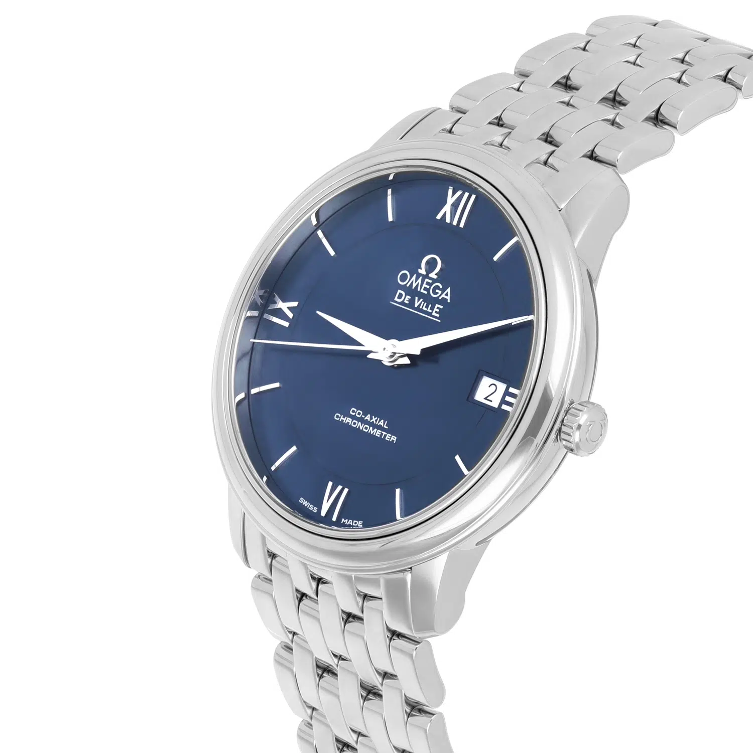 Omega De Ville Prestige 424.10.37.20.03.001 Blue Dial Stainless Steel Watch – image 3