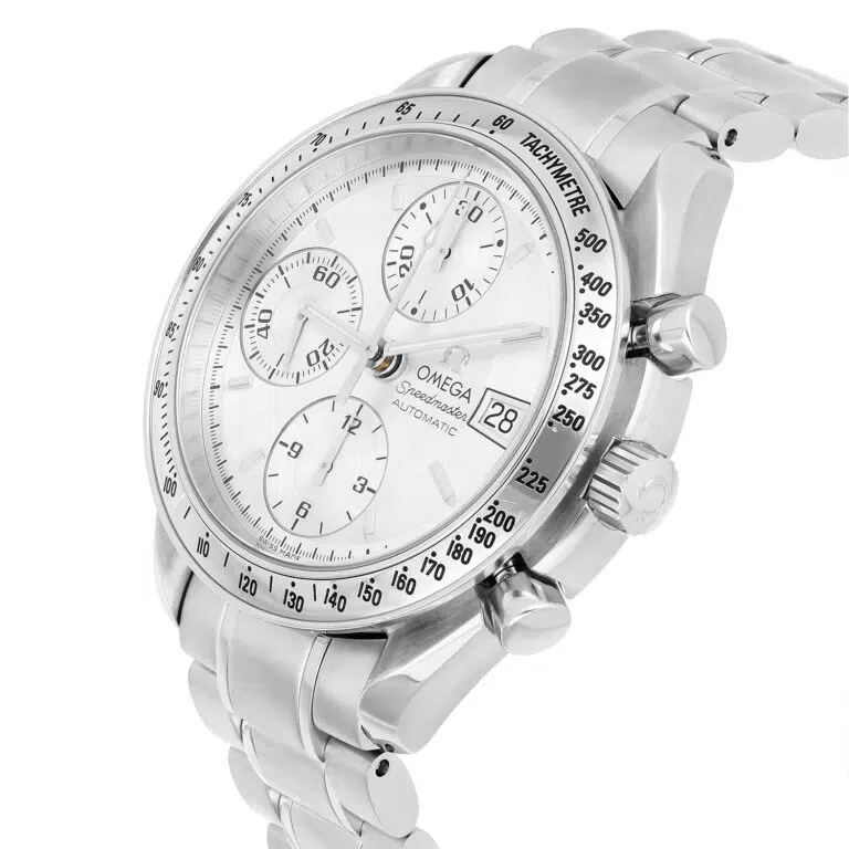 Omega Speedmaster 39mm 3513.00 chronograph stainless steel watch, dial detail
