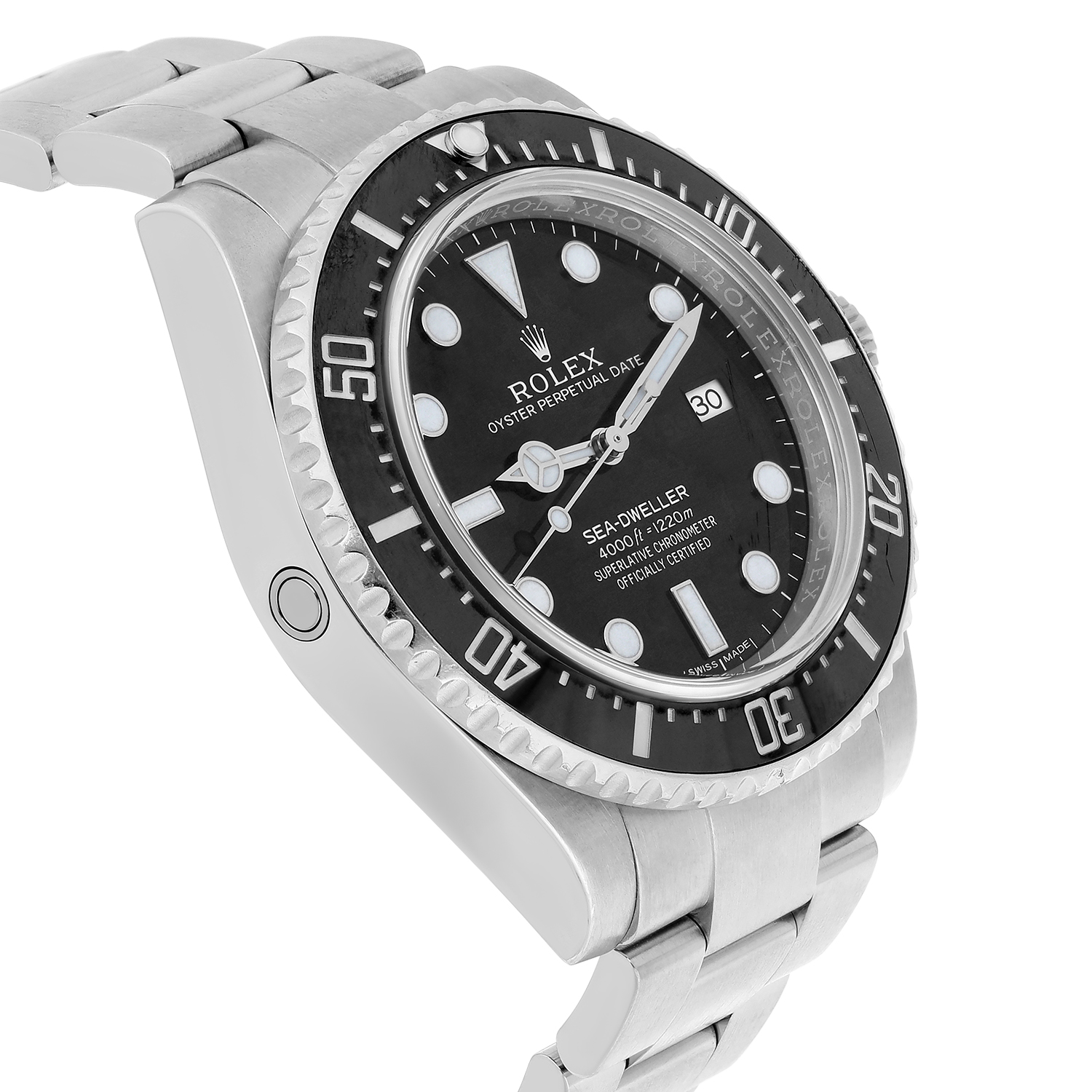 Rolex Sea-Dweller 40mm Oyster 4000 - 116600 Stainless Steel Watch Black Dial - Image 4