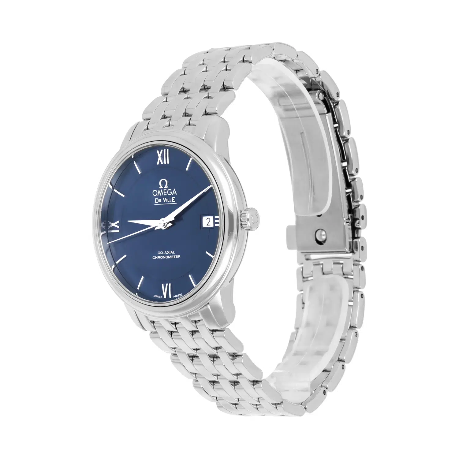 Omega De Ville Prestige 424.10.37.20.03.001 Blue Dial Stainless Steel Watch – image 4