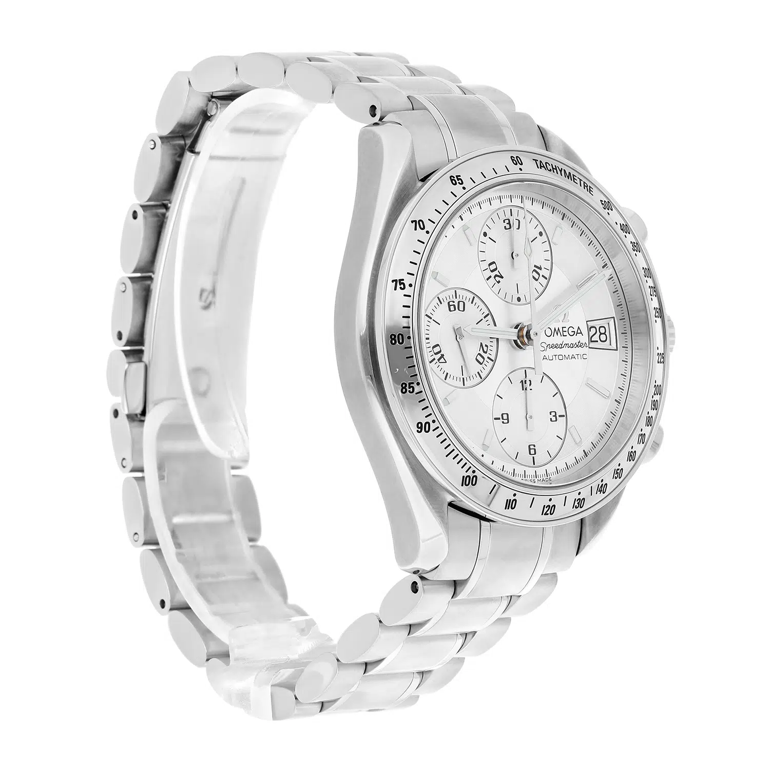Omega Speedmaster 39mm 3513.00 Chronograph Silver Dial Stainless Steel Men's Watch – image 5