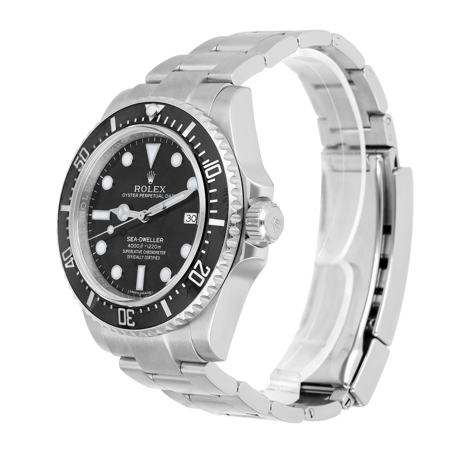 Rolex Sea-Dweller 40mm Oyster 4000 - 116600 Stainless Steel Watch Black Dial - Image 5