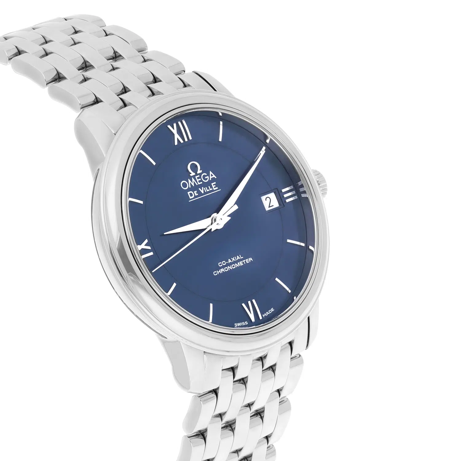 Omega De Ville Prestige 424.10.37.20.03.001 Blue Dial Stainless Steel Watch – image 5